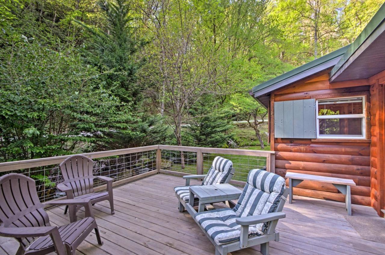 Bryson City Cabin With Fire Pit On Coopers Creek! Esterno foto