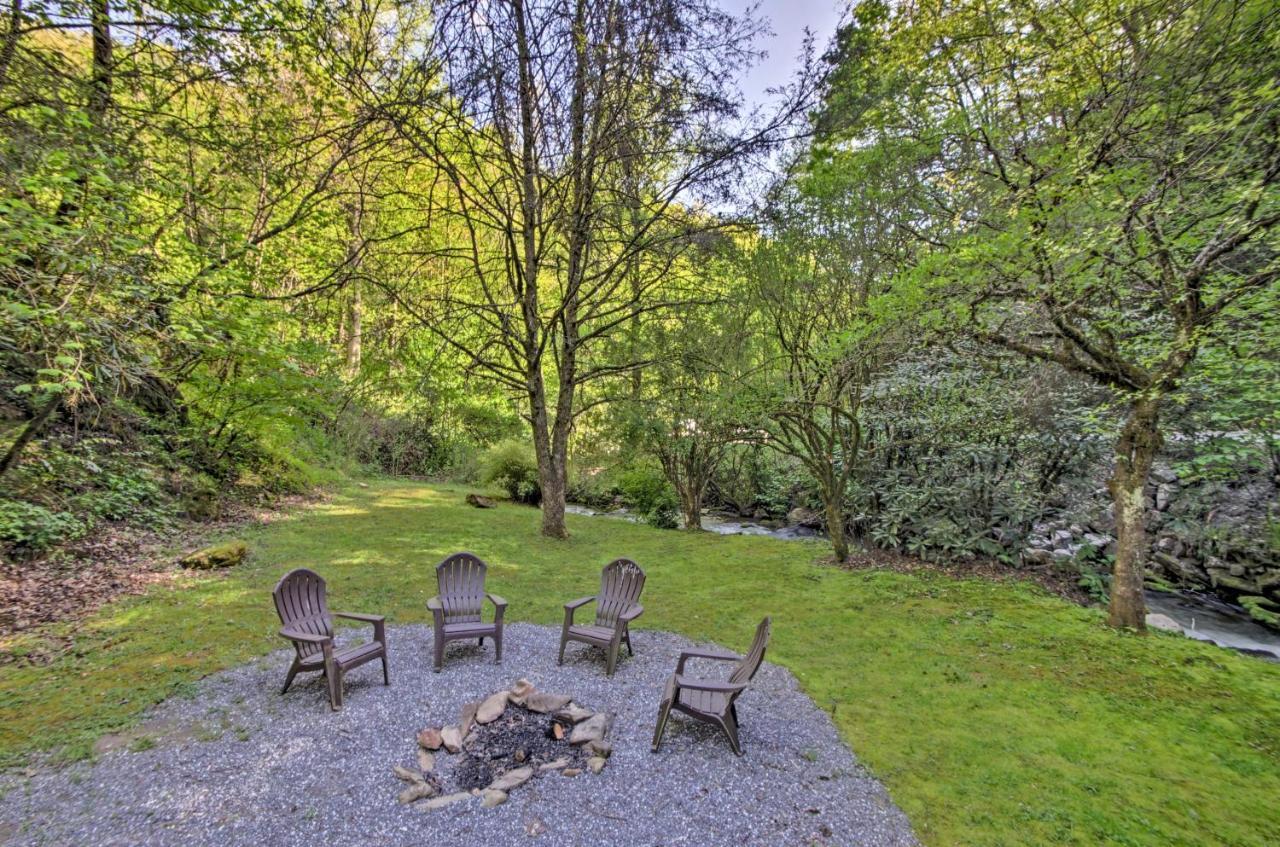 Bryson City Cabin With Fire Pit On Coopers Creek! Esterno foto