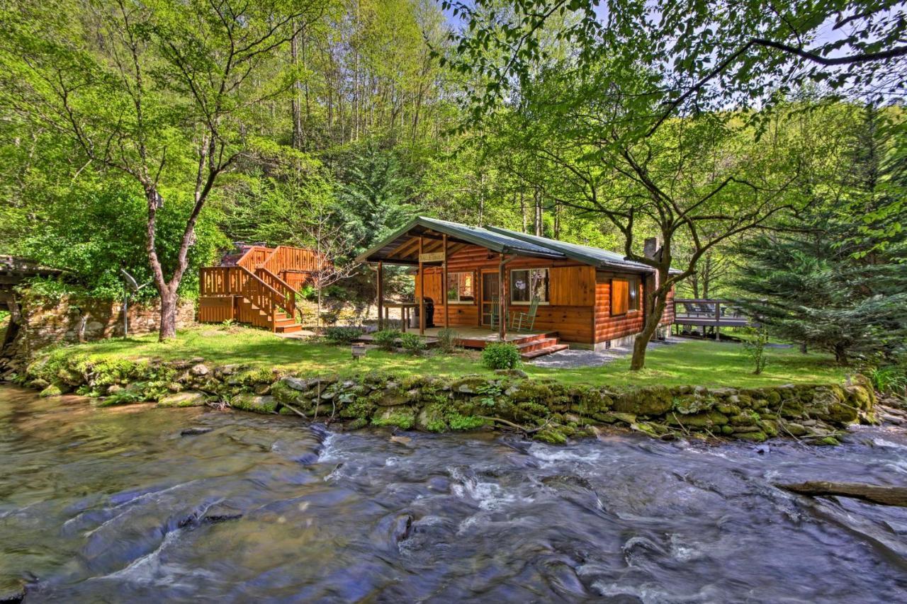 Bryson City Cabin With Fire Pit On Coopers Creek! Esterno foto